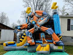 Robot 1711582462 Transformer combo bounce house whit pool